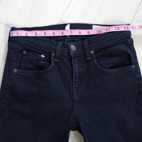 rag & bone High-rise Skinny Ankle Jeans in Coal - Picture 10 of 13